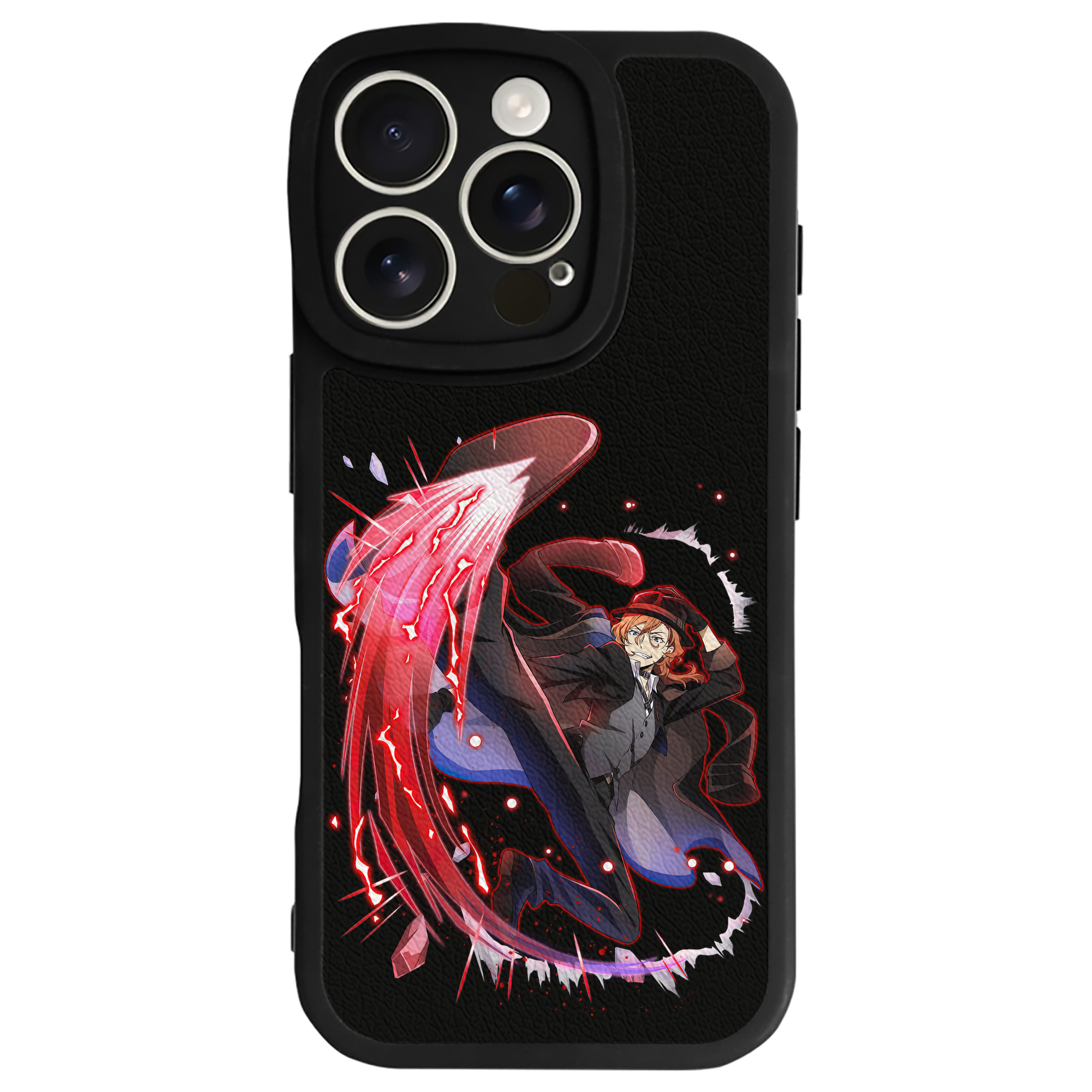 （画像用） 文豪ストレイドッグス Bungo Stray Dogs 【iPhone 16シリーズ対応】シリコンスマホケース（レザー調） 材質：シリコン